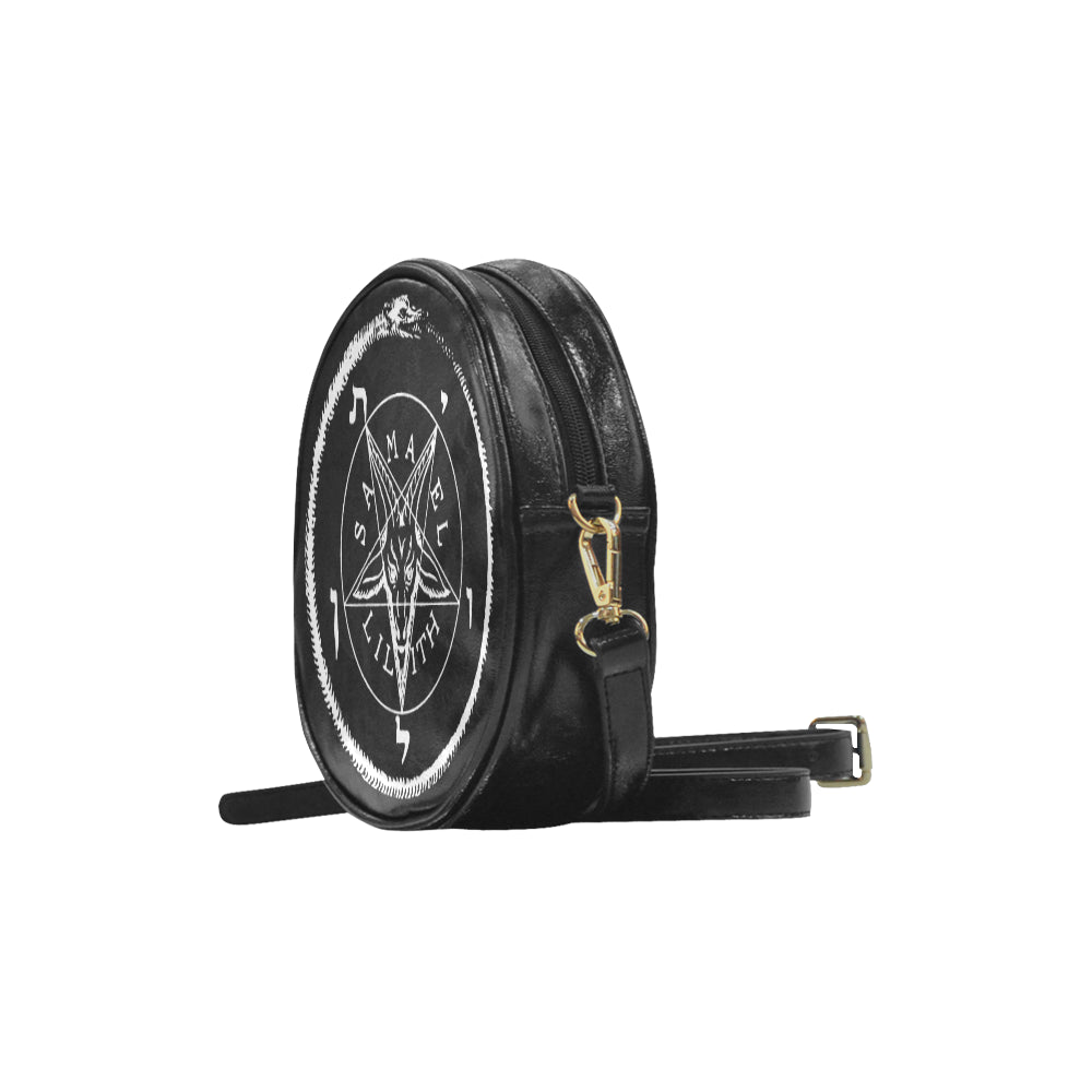 The Sigil of Baphomet Round Messenger Bag