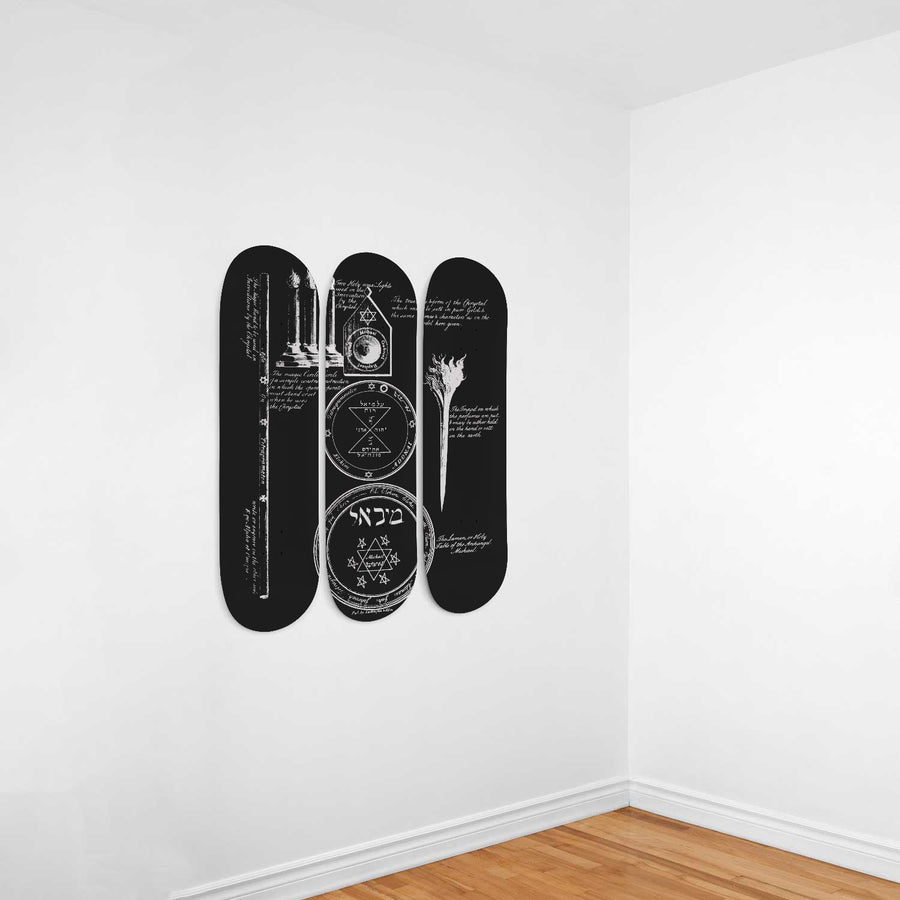 ADONAI 3deck Skatboard Wall Art