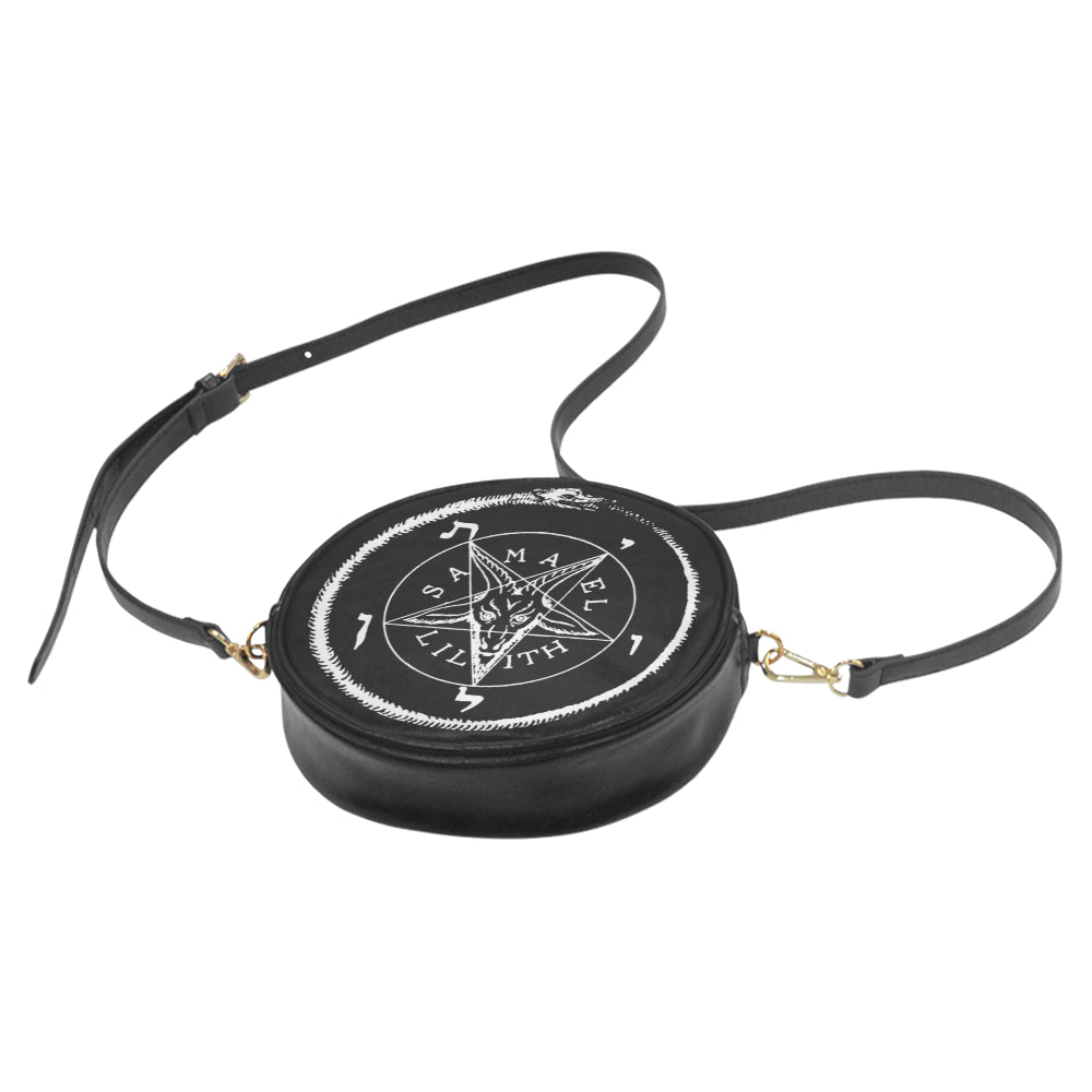 The Sigil of Baphomet Round Messenger Bag