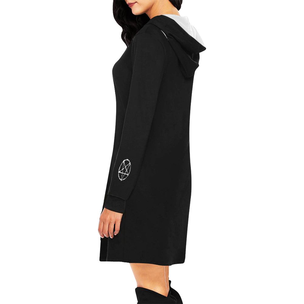 Women's Pentagram Hoodie Mini Dress
