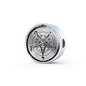 Sigil of Baphomet woven leather charm bracelet