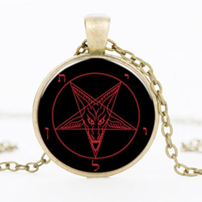 Handmade Baphomet Inverted Pentagram Necklace