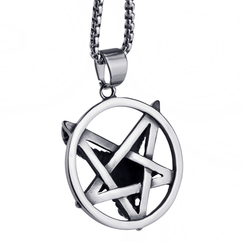 Baphomet Goat Pentagram Devil Necklace