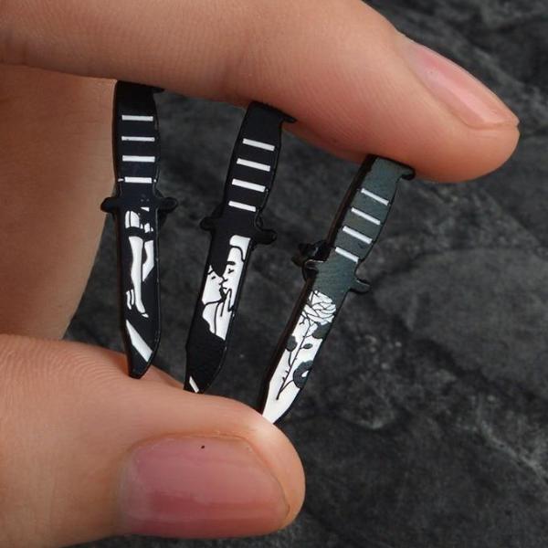 The dagger Enamel pin brooch