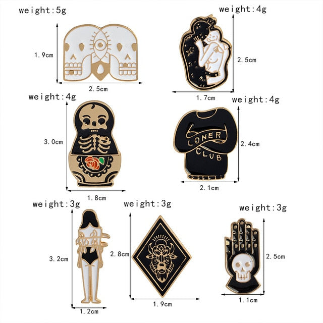 The Witch Magic Pins set