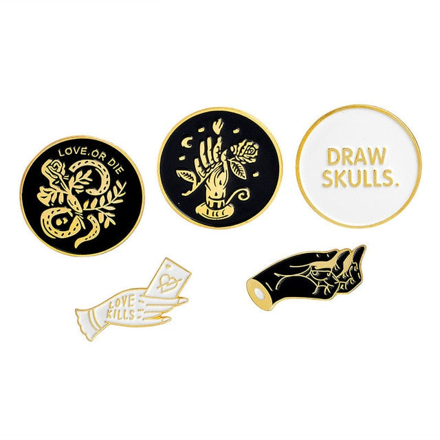 The Witch Magic Pins set