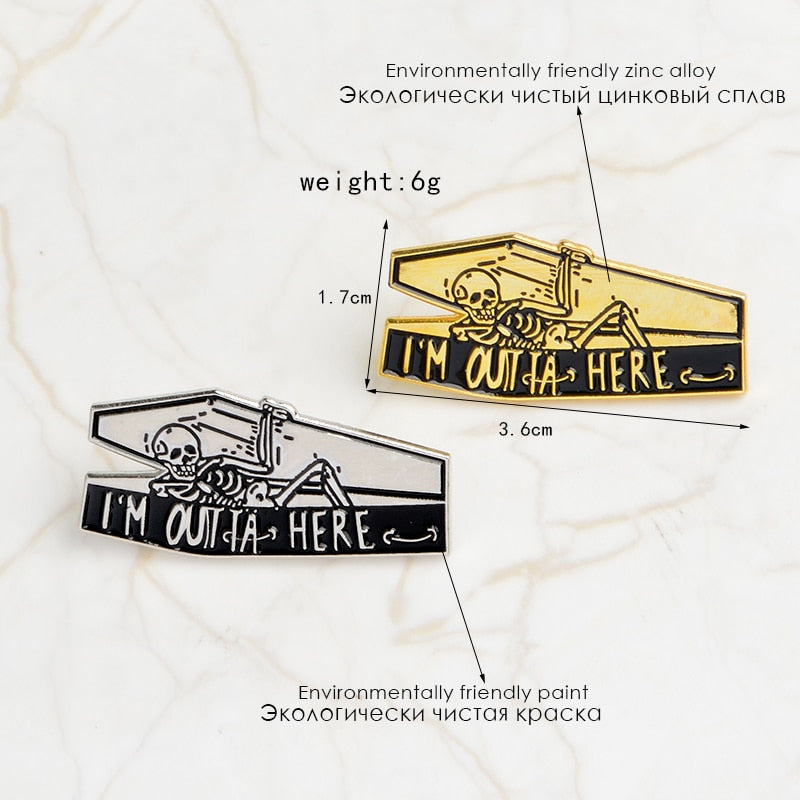 Gothic Magic Brooch Enamel Lapel Pin