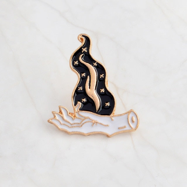 Gothic Magic Brooch Enamel Lapel Pin