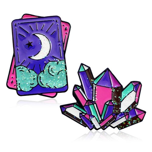 The Crystal Magick Enamel Lapel pin