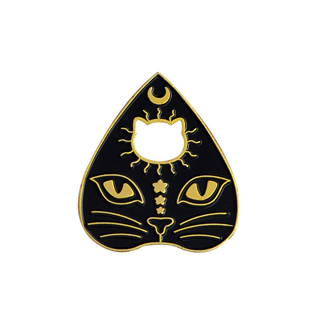 Black Cat Brooch Enamel Pin