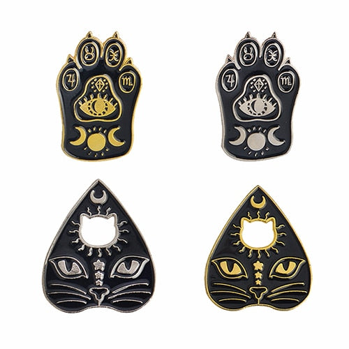 Black Cat Brooch Enamel Pin