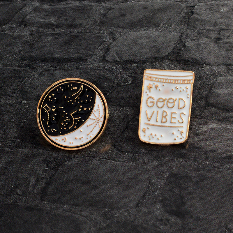 Good vibes Only! enamel lapel pin