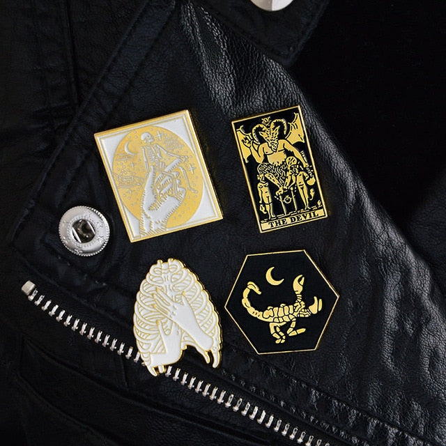 Gothic Punk lapel pins set