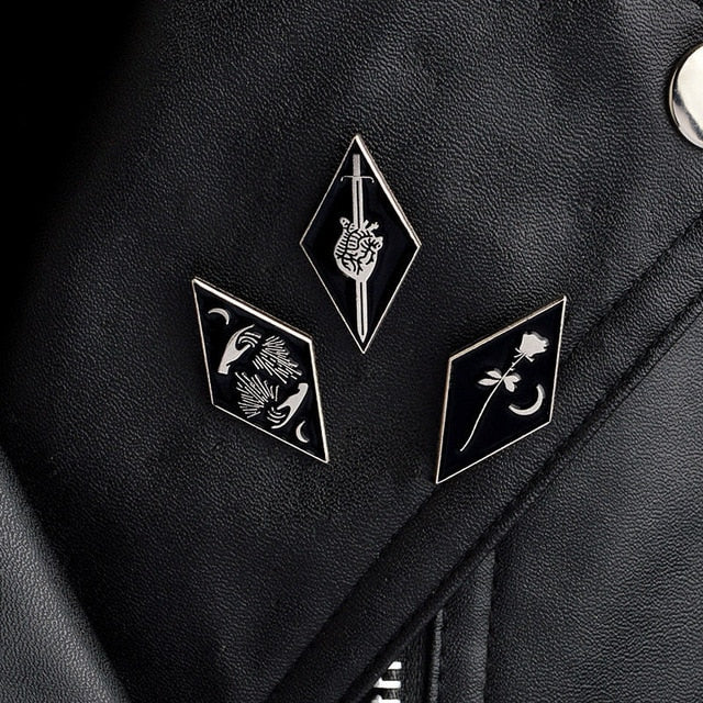 Gothic Punk lapel pins set