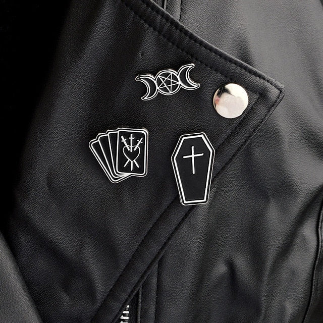 Gothic Punk lapel pins set
