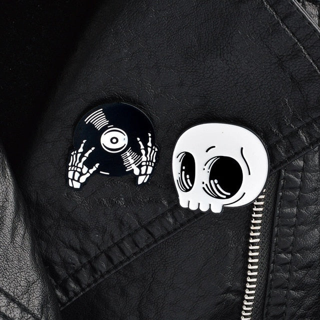 Gothic Punk lapel pins set