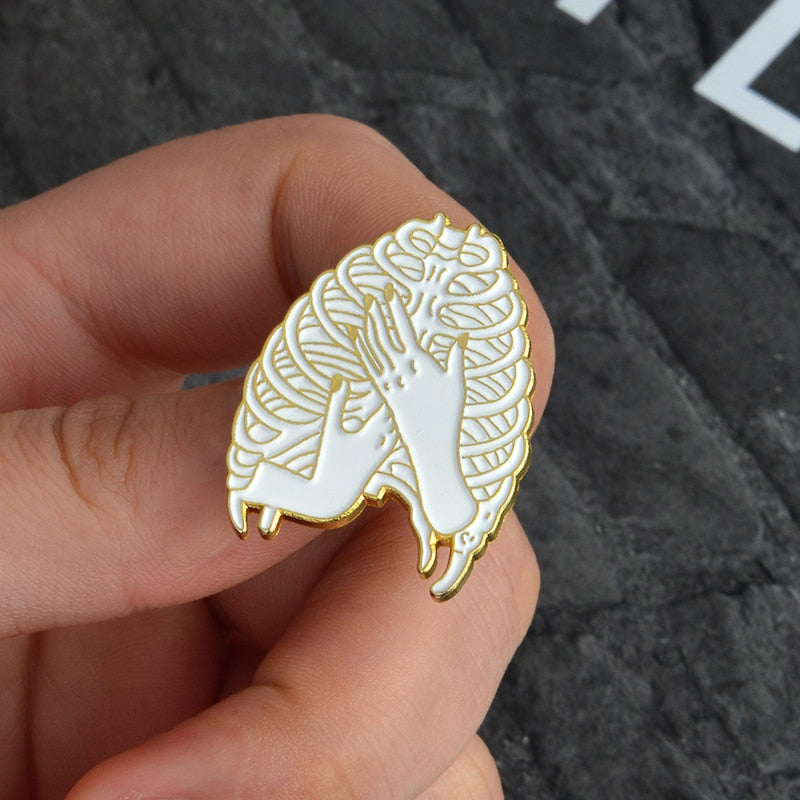 Gothic Punk lapel pins set