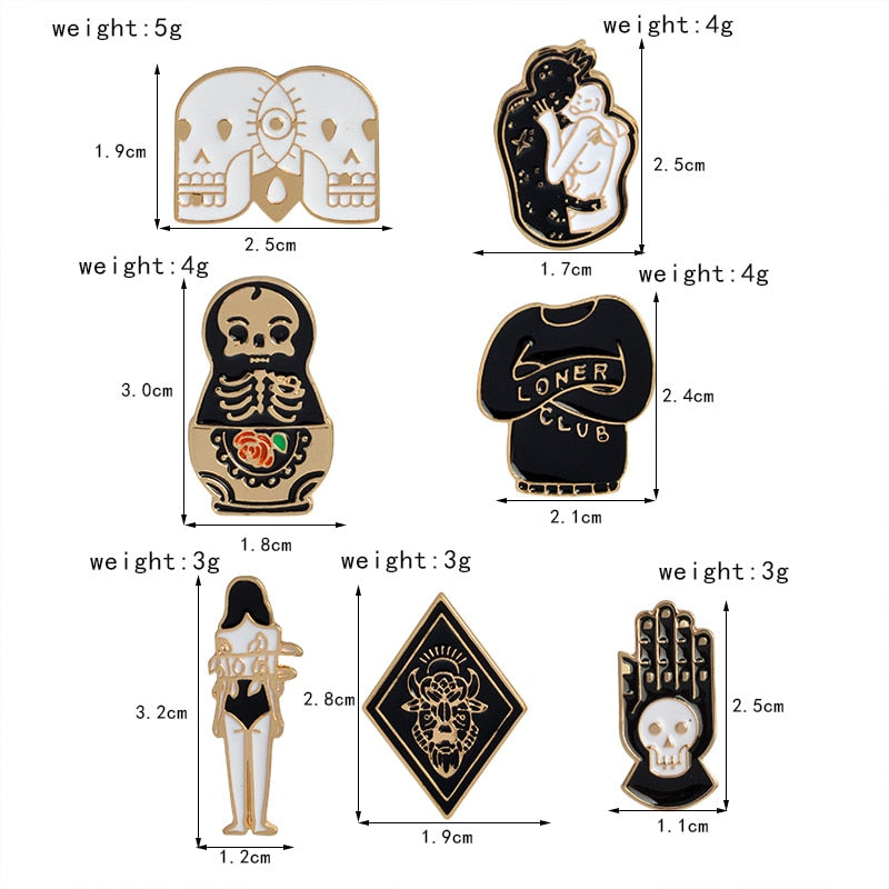 The Witch Magic Pins set