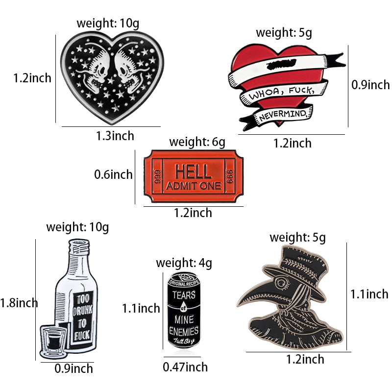 Punk Collection Enamel Pins