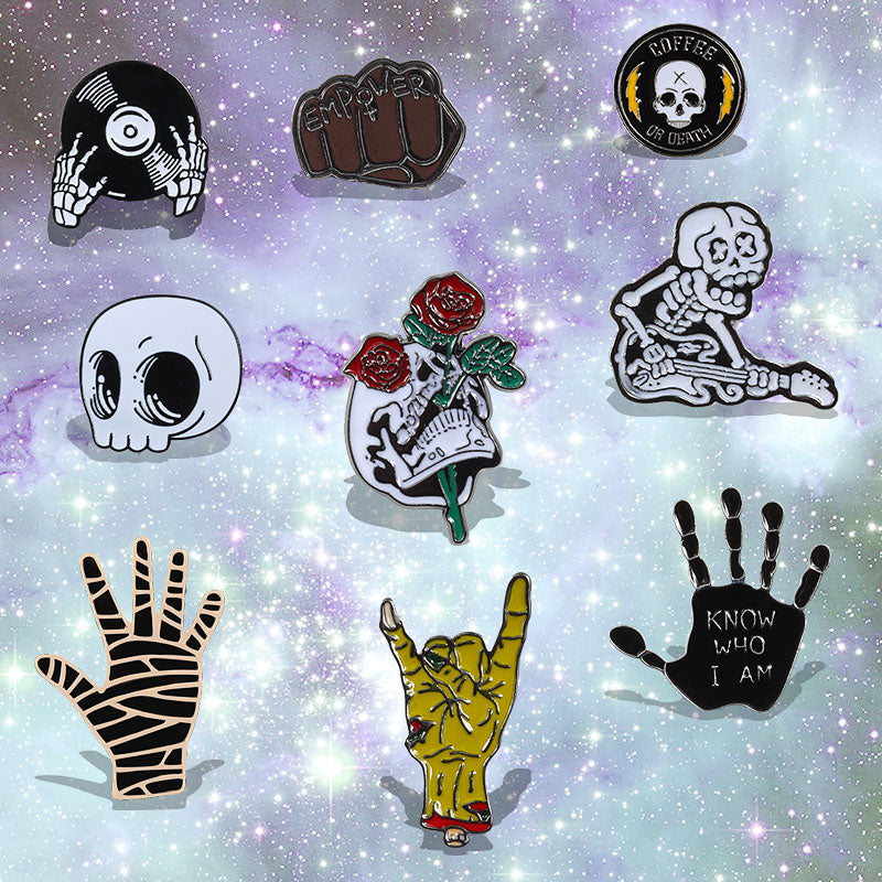 The devil hands Enamel Lapel pin