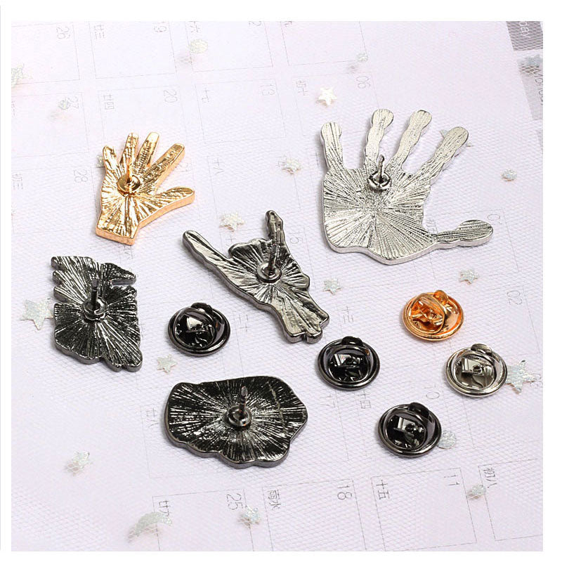 The devil hands Enamel Lapel pin