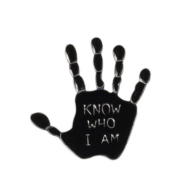 The devil hands Enamel Lapel pin