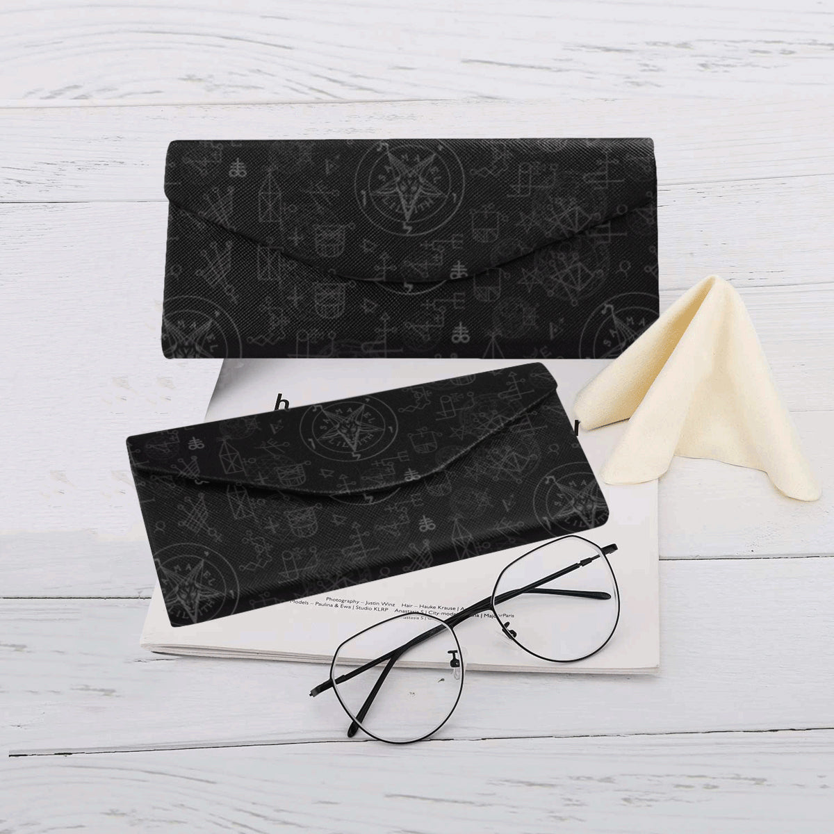 The Sigil of Baphomet Foldable Glasses Case