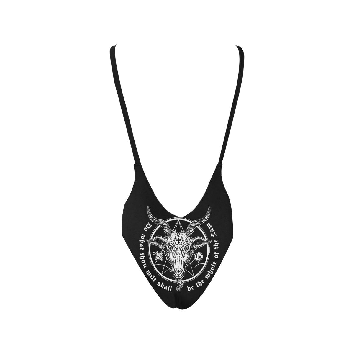 The Goathead Women's Halter Straps Backless Swimsuit