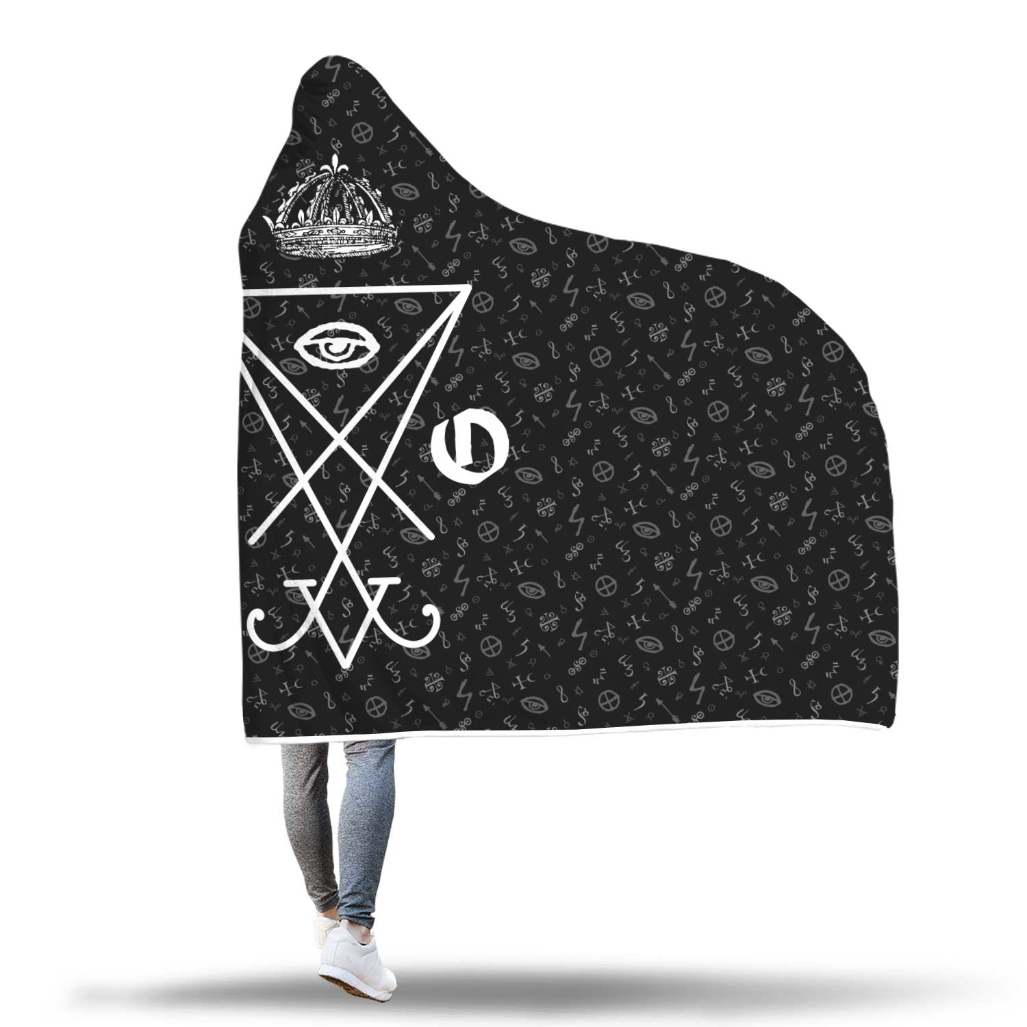 The Leviathan's sigil hooded blanket