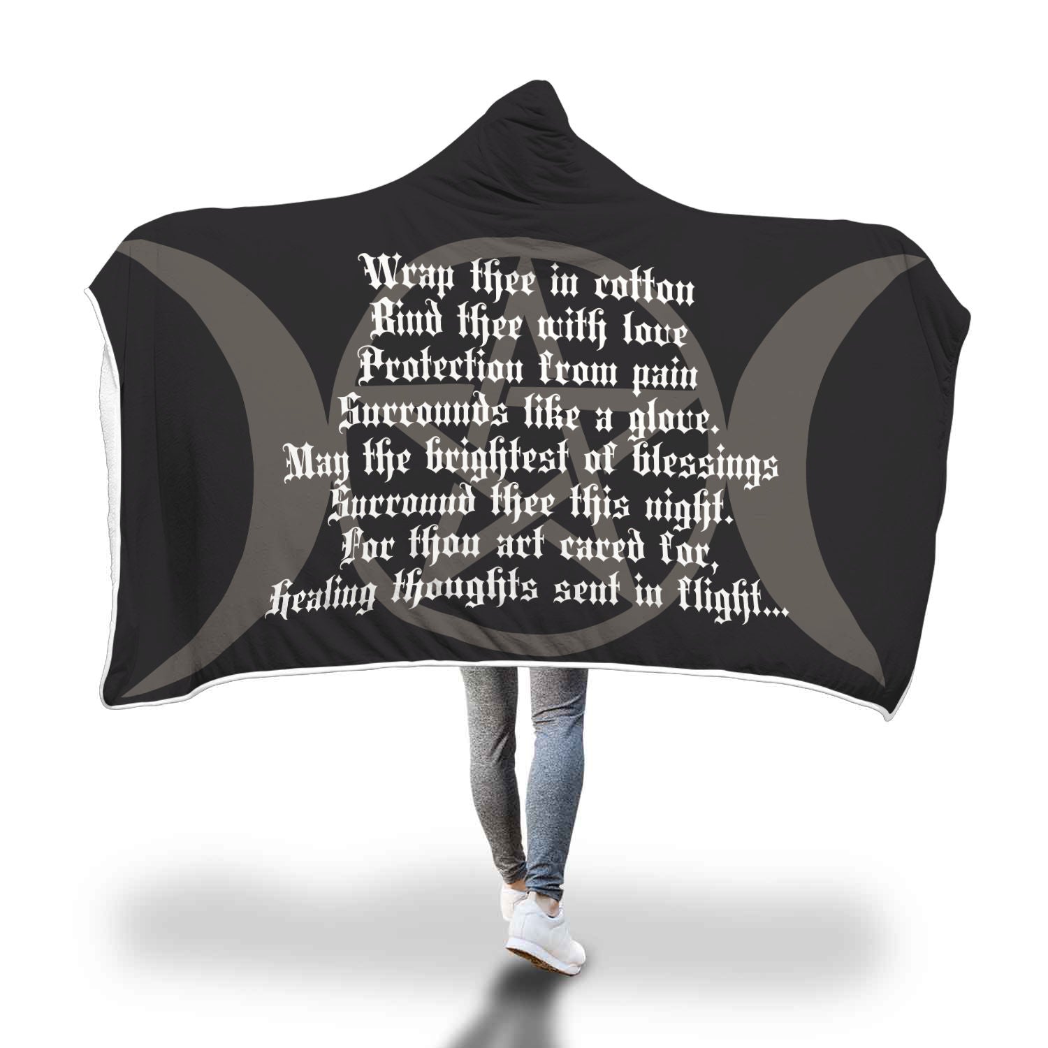 The Healing Spell hooded blanket