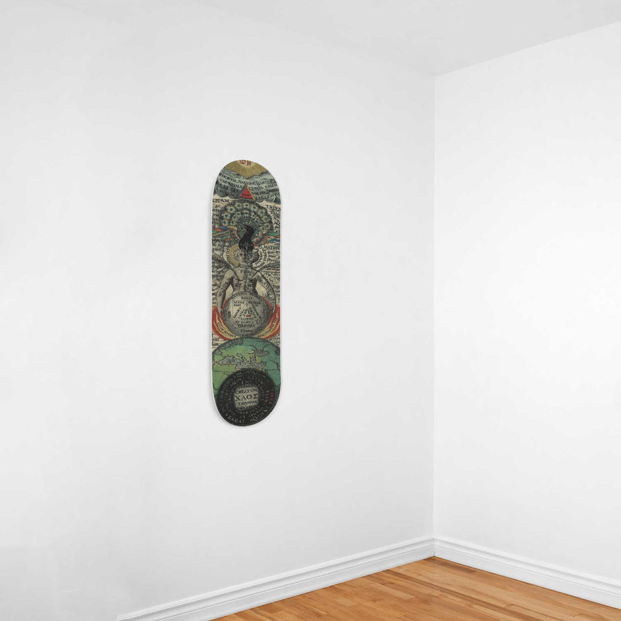 The Cosmic Rose Skateboard Wall Art