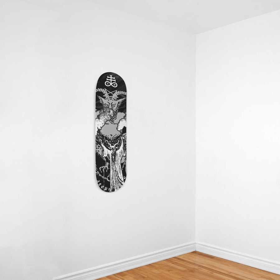 Not Today Satan! wall art Skateboard