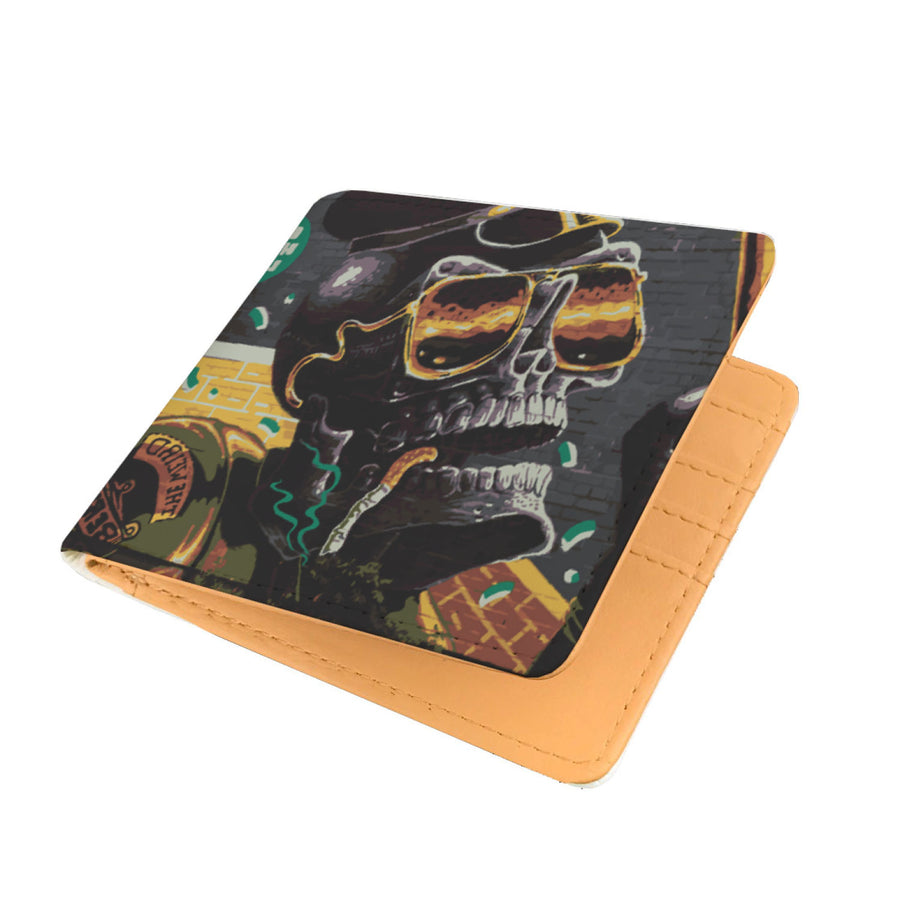 Awesome graffiti Skull Man wallet