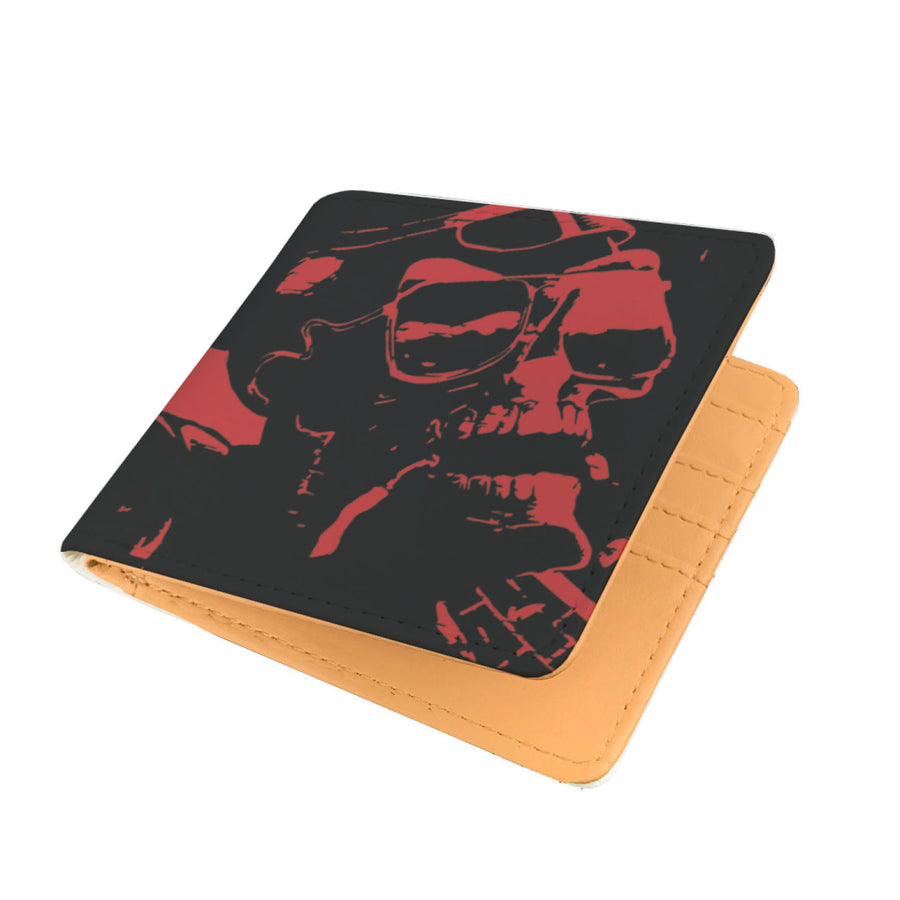 The RED graffiti Skull Man wallet