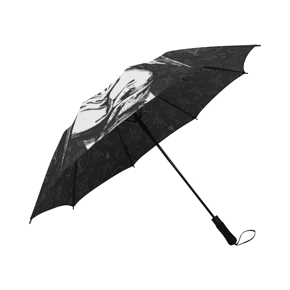 Baphomet automatic foldable umbrella