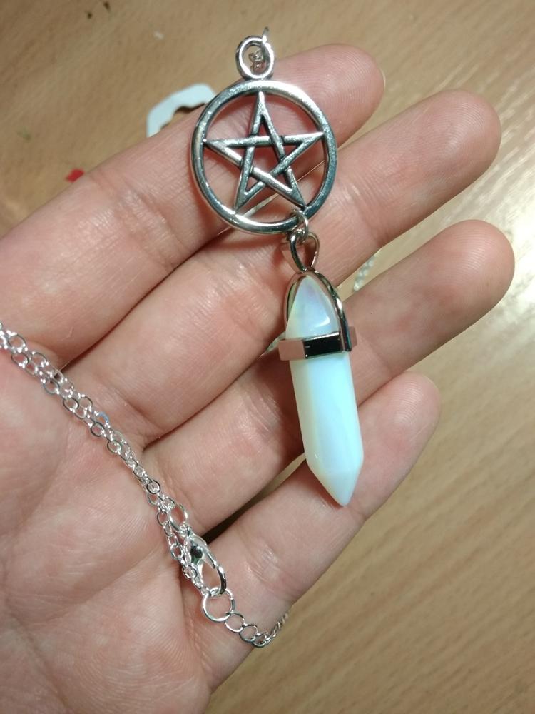 Handmade Crystal Pentagram Necklace