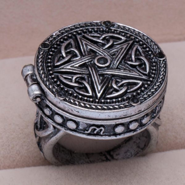 Supernatural  Pentacle Pentagram Ring Box - aleph-zero