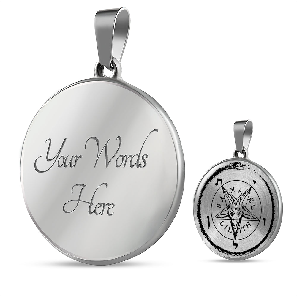 Sigil of Baphomet silver luxury necklace