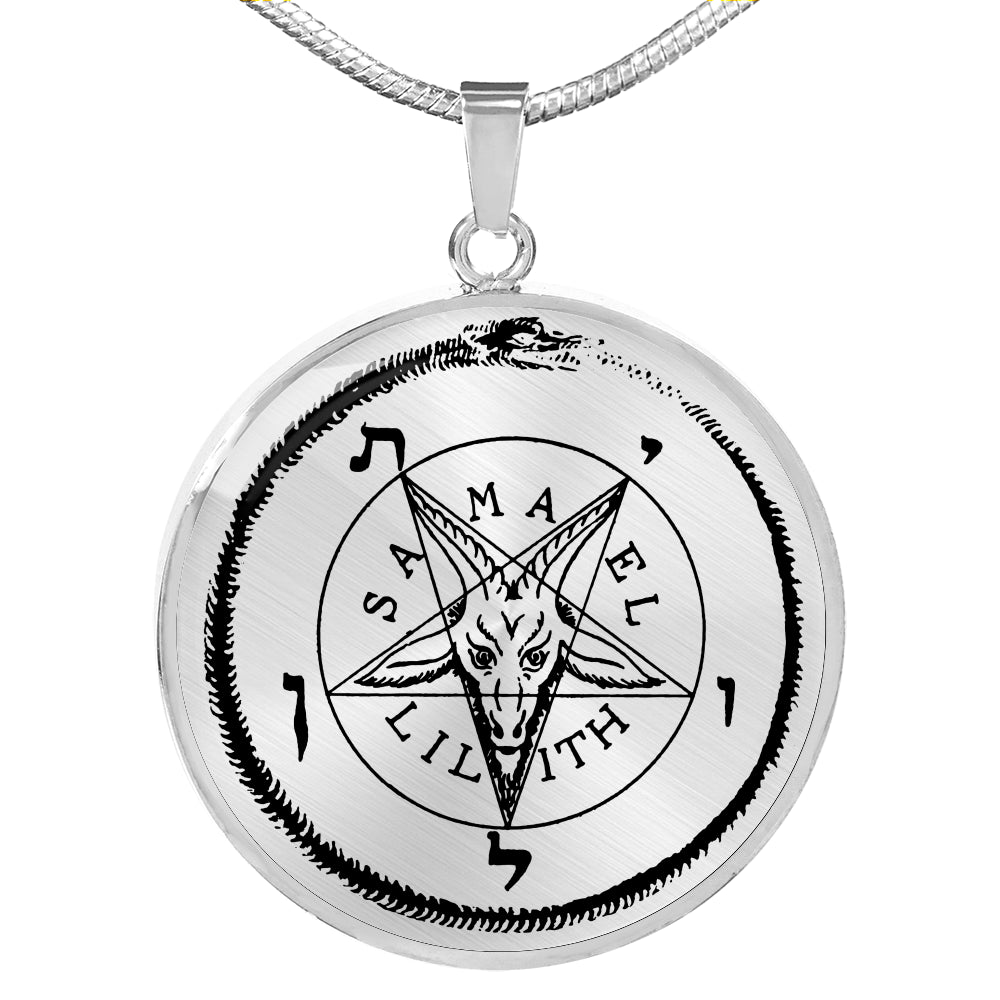 Sigil of Baphomet silver luxury necklace