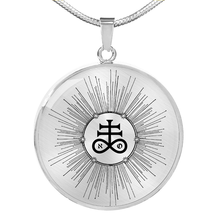 The Leviathan's Cross silver luxury necklace
