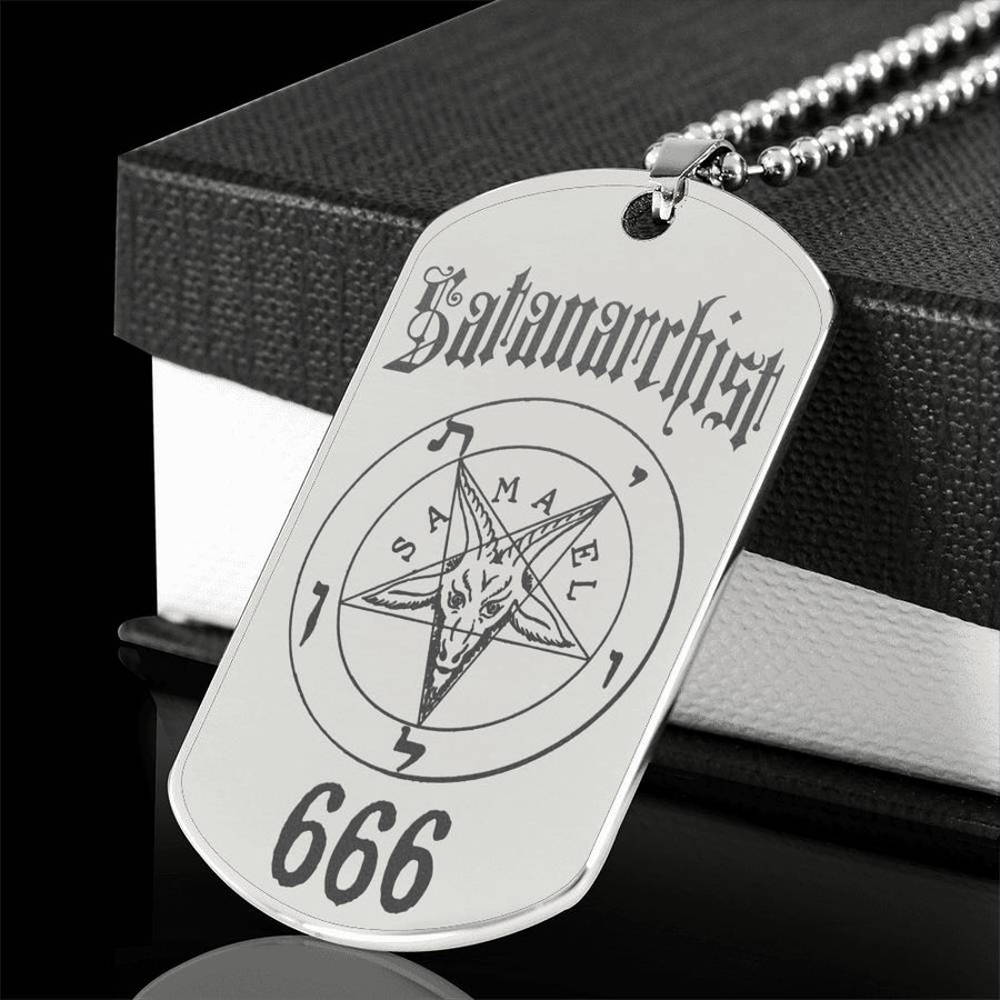 Satan Anarchist DogTag