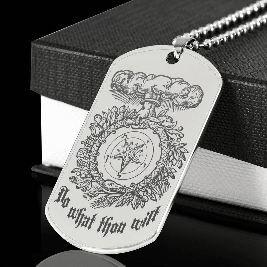 Do What Thou Wilt DogTag Necklace