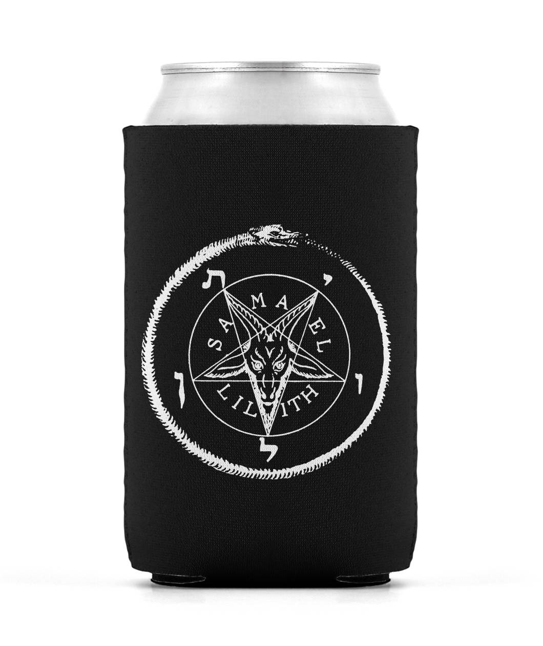 The Baphomet Beer can Sleeve Can Sleeve