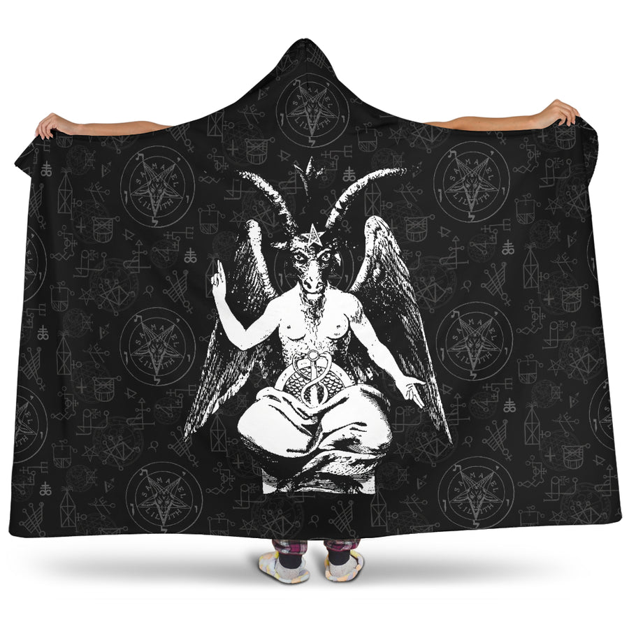 The Baphomet hooded Blanket