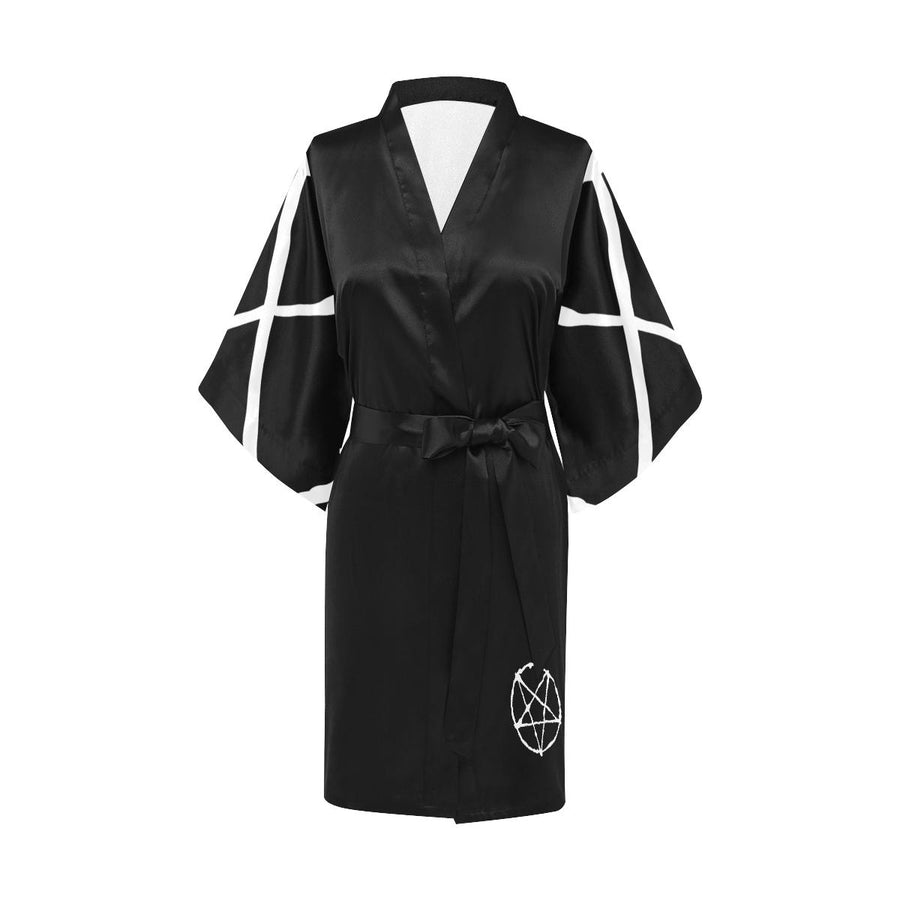 The Satanic  Women's Short Kimono Robe