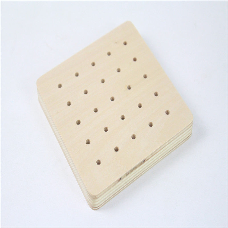 Montessori Creative Graphics Rubber Tie Nail Boards with Cards - aleph-zero