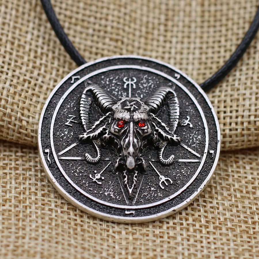 Baphomet Amulet Sabbatic Goat Necklace Pendant