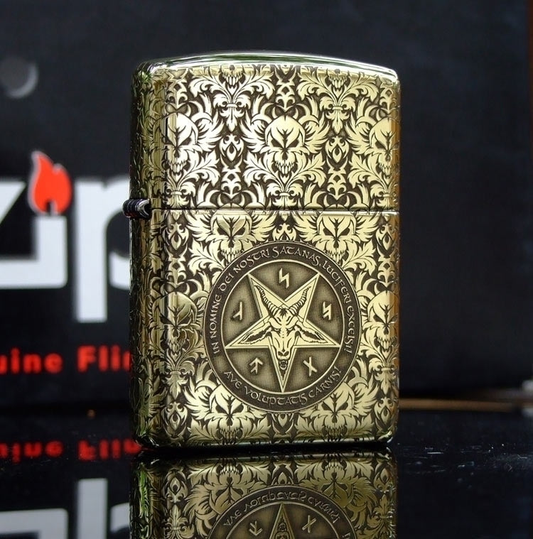 Satan King Of Hell Pure copper Windproof Lighter