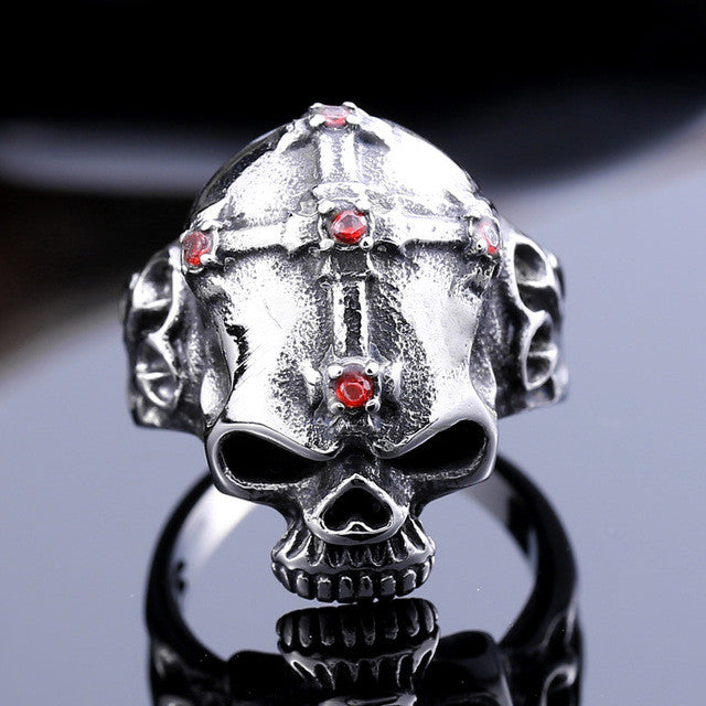 Skull Skeleton Stainless Steel ring - aleph-zero