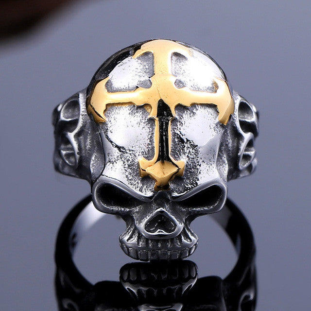 Skull Skeleton Stainless Steel ring - aleph-zero